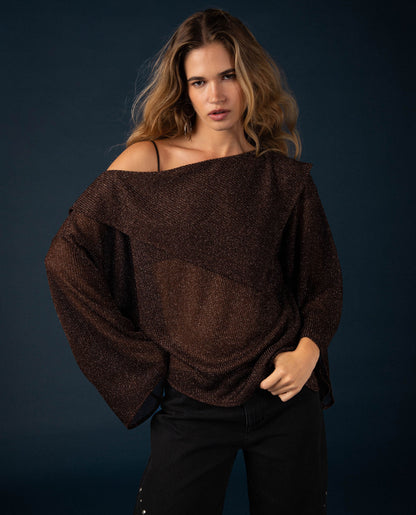 BLUSA CALL ME · MARRÓN