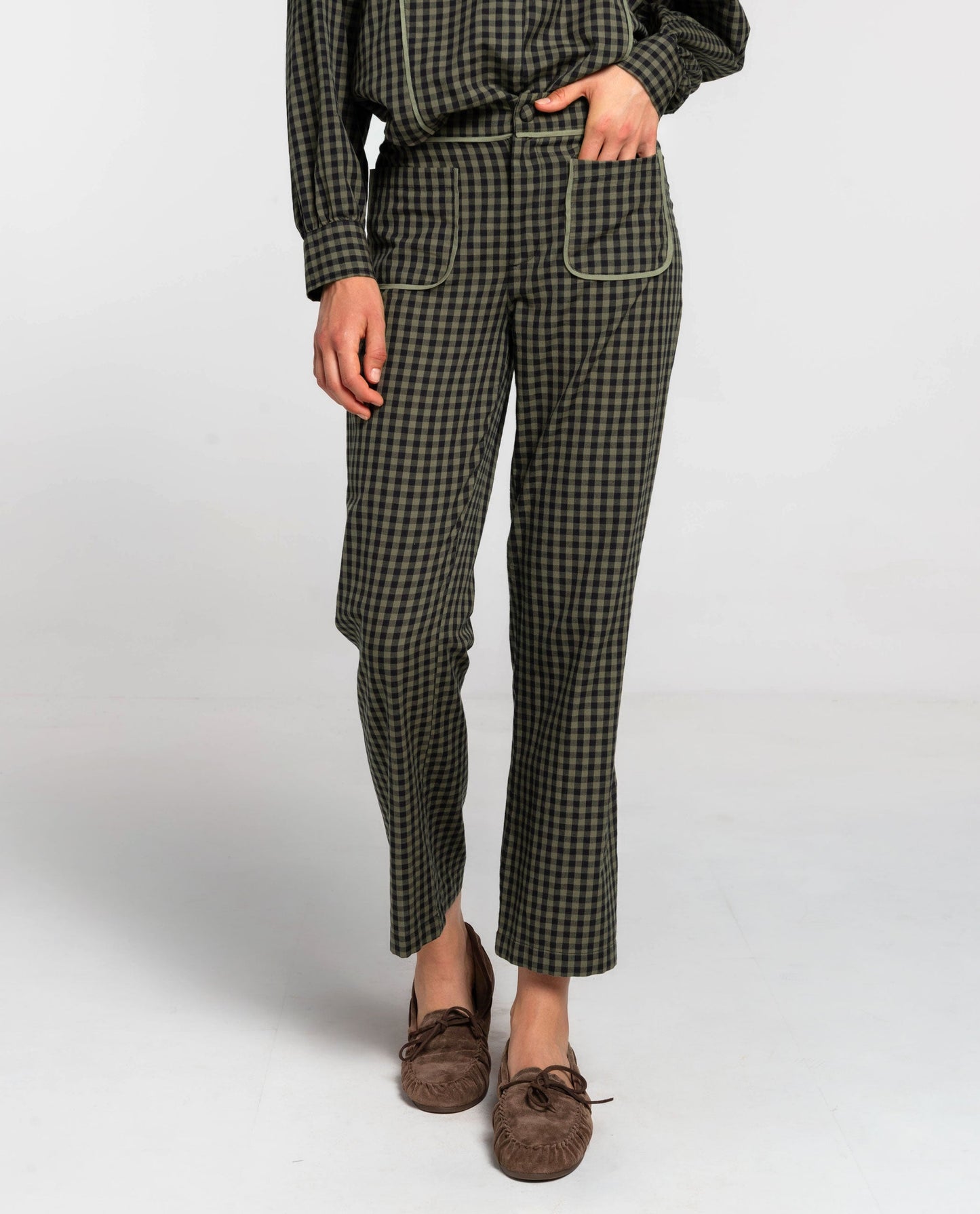 PANTALÓN FIRST COFFEE · CUADROS