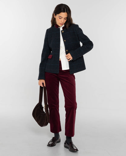 PANTALÓN VELVET SPELL · BURDEOS