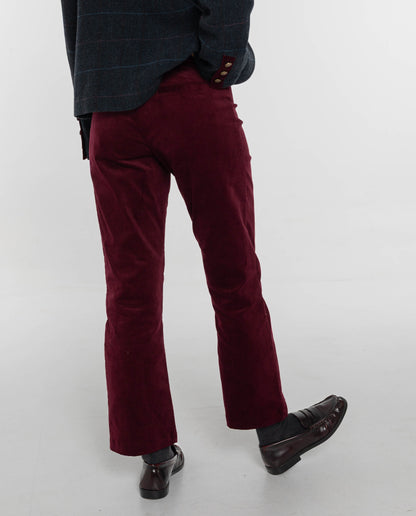 PANTALÓN VELVET SPELL · BURDEOS