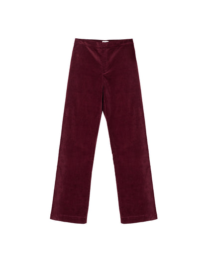 PANTALÓN VELVET SPELL · BURDEOS