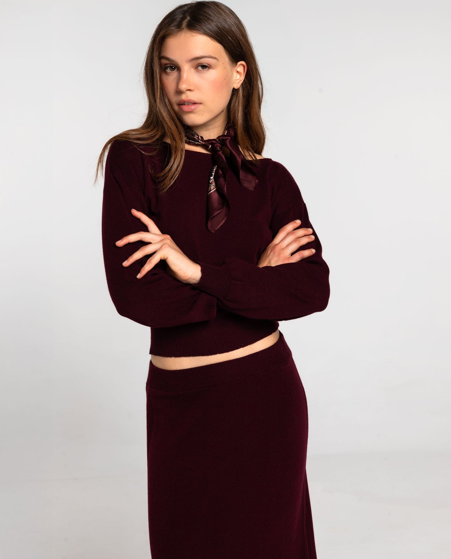 PAÑUELO SOFT NOTE · BERENJENA