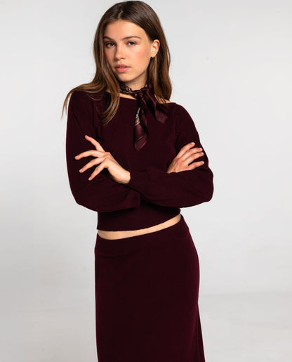 PAÑUELO SOFT NOTE · BERENJENA