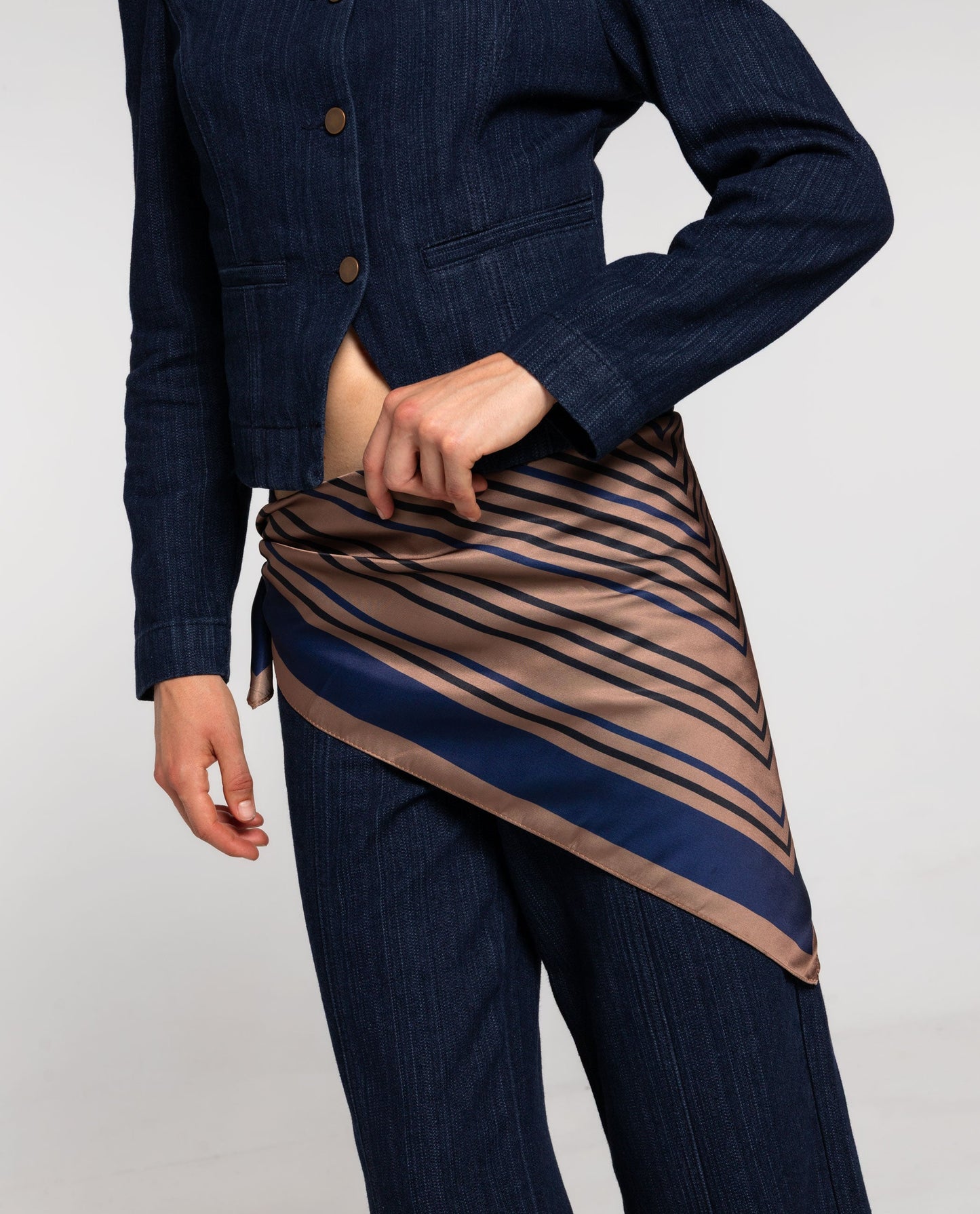 PAÑUELO COFFEE RUN · AZUL