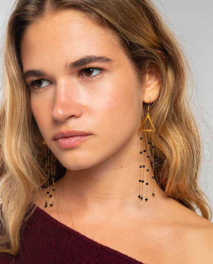 PENDIENTES SHE'S HERE · DORADO