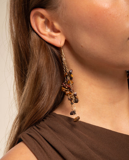 PENDIENTES NEBULA · MARRÓN