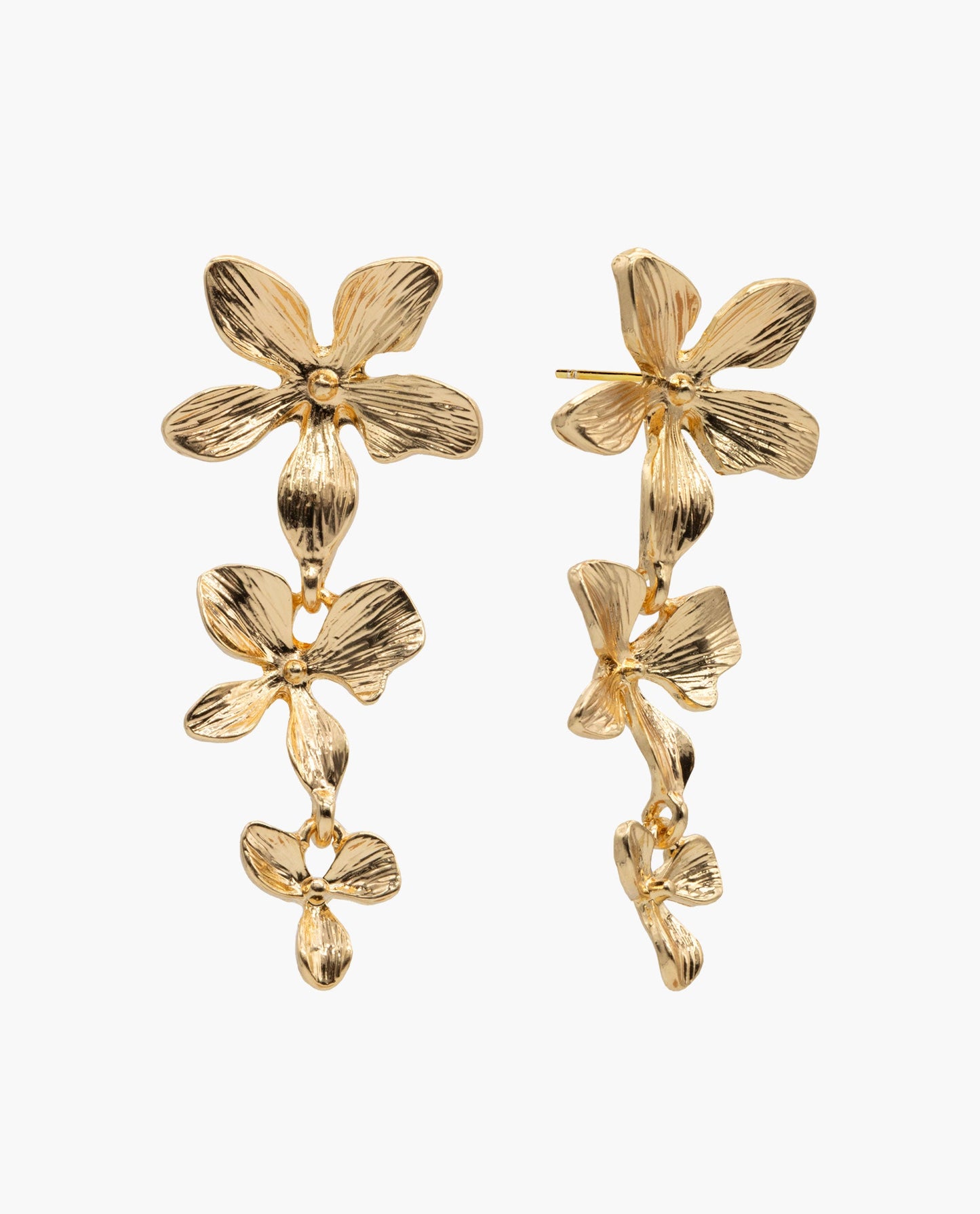 PENDIENTES DANGLE BLOOM · BAÑO ORO