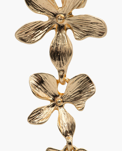 PENDIENTES DANGLE BLOOM · BAÑO ORO