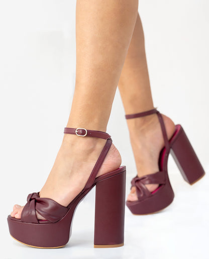 SANDALIA #1 · BURDEOS