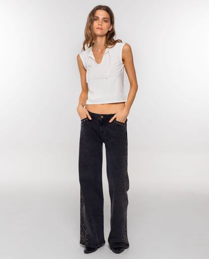 TOP BASIC TWIST · BLANCO