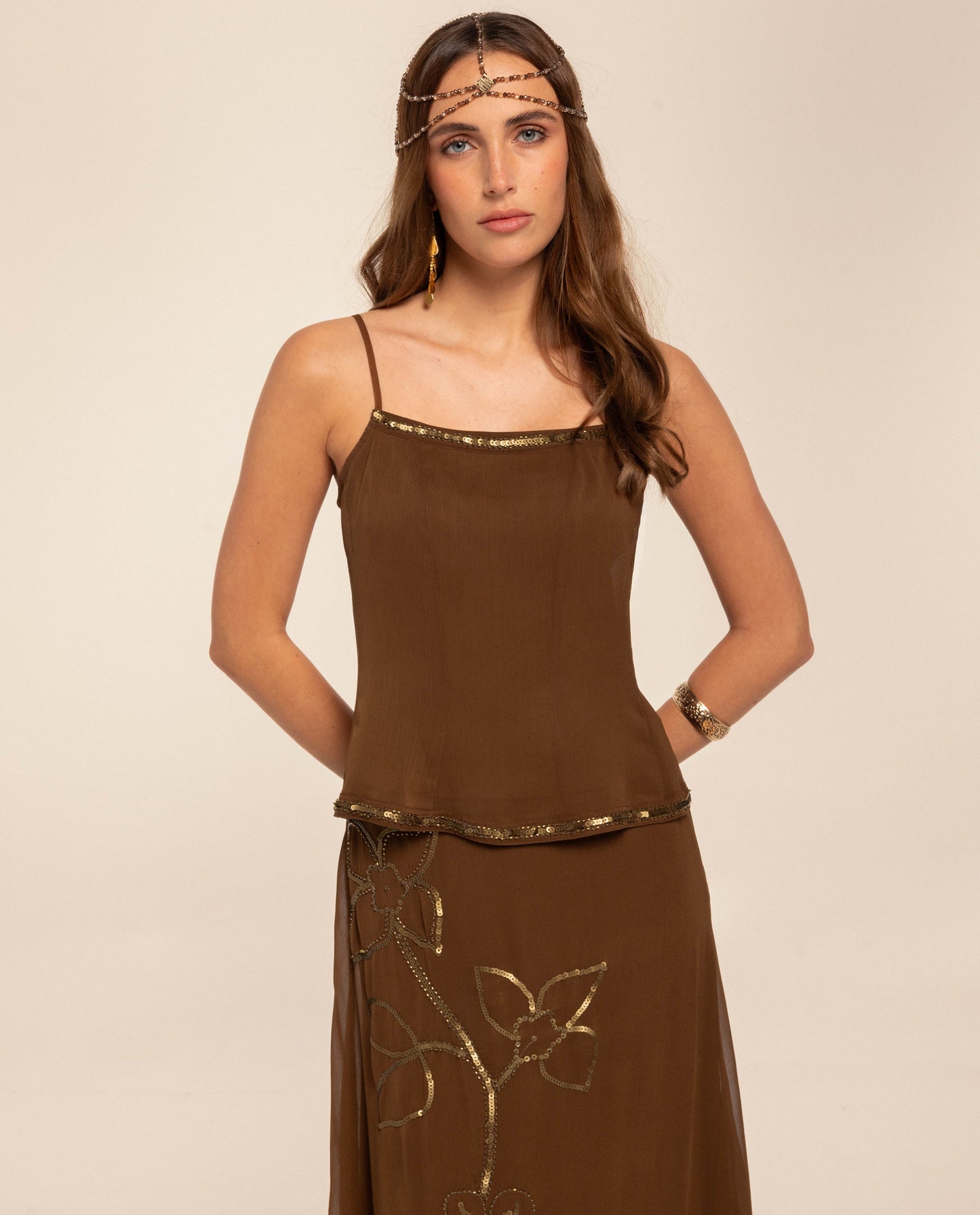 TOP AMANDA · MARRÓN