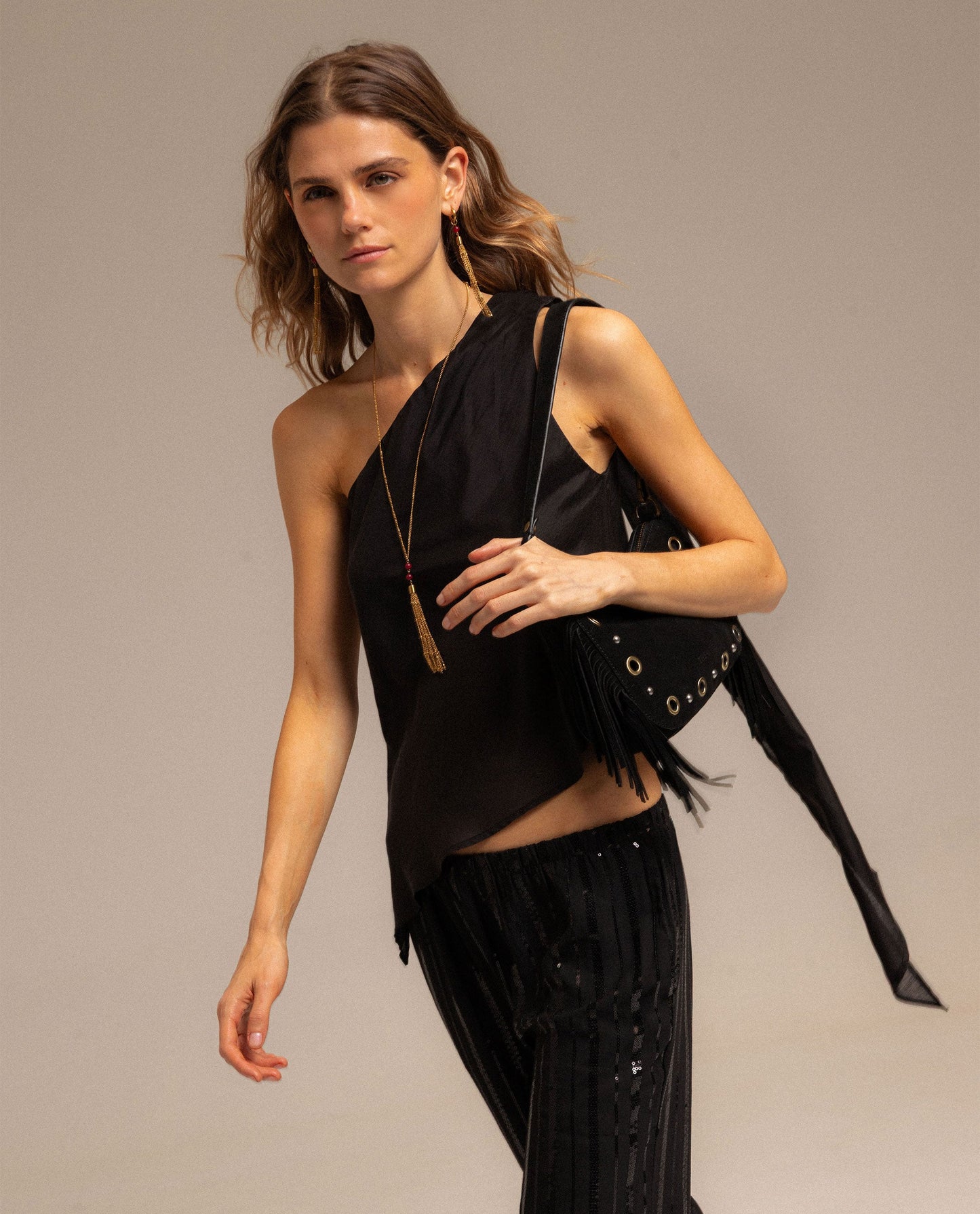 TOP MOONLIT · NEGRO