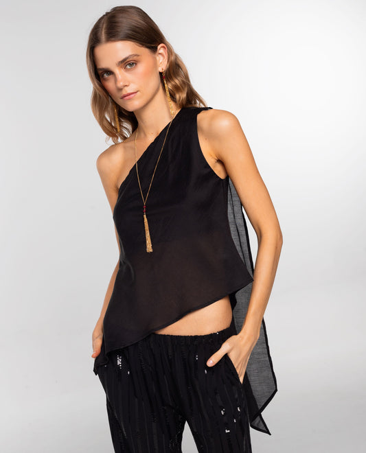 TOP MOONLIT · NEGRO