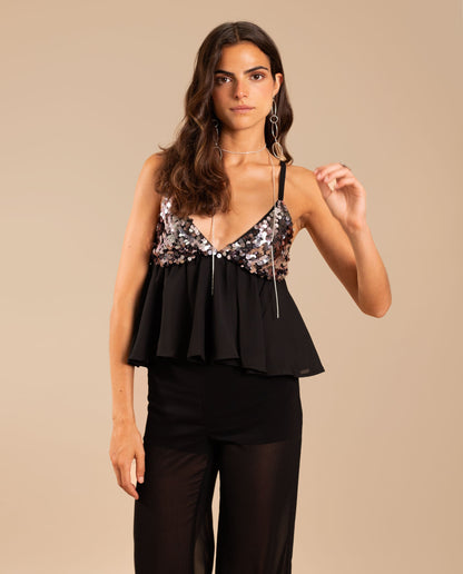 TRIANGLE TOP · NEGRO