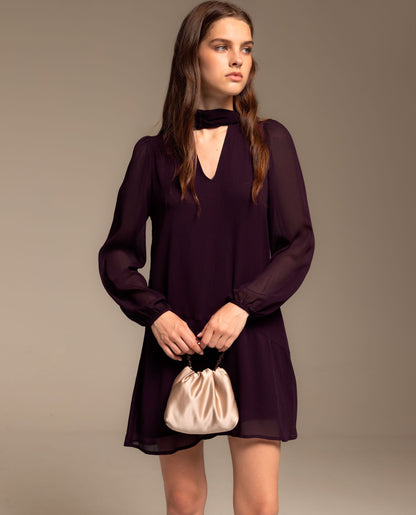 VESTIDO CAYETANA · CIRUELA