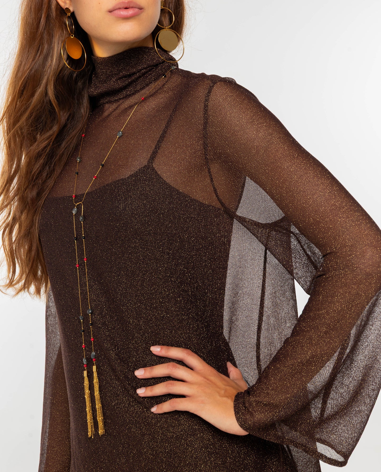 VESTIDO THAT NIGHT · MARRÓN