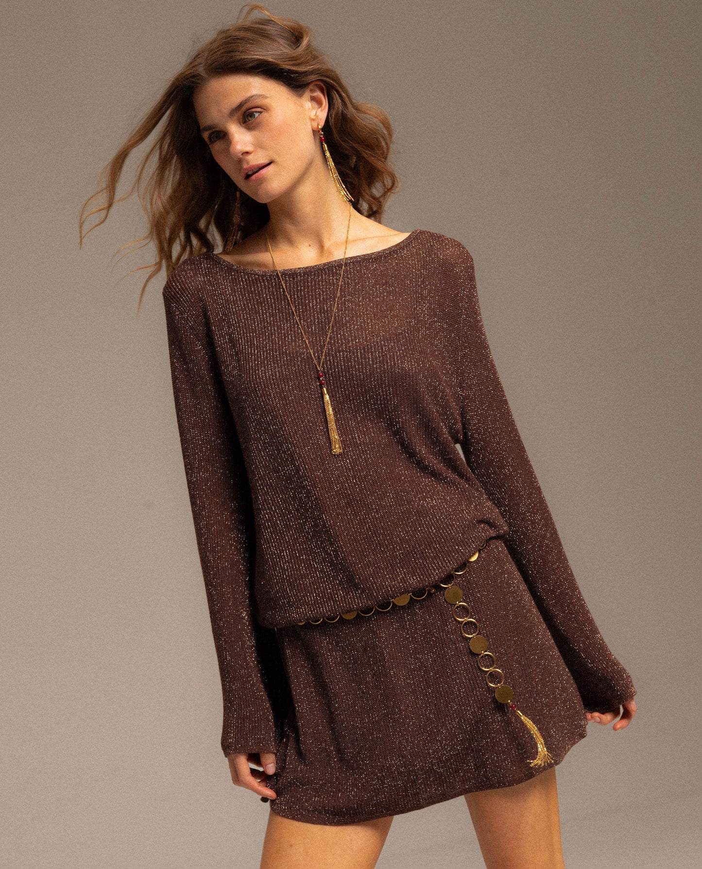 VESTIDO SUGAR DUSK · COBRE