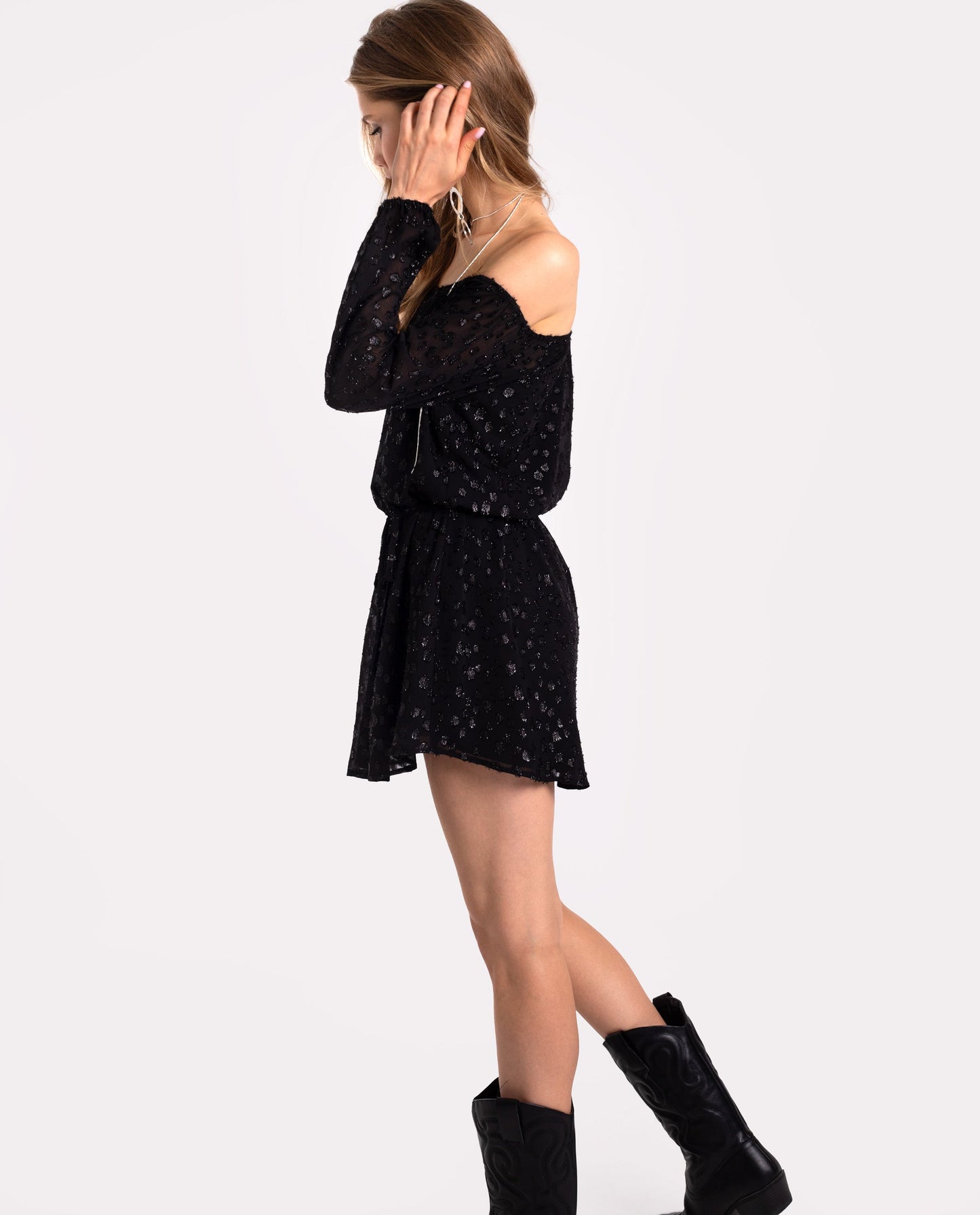 VESTIDO STARRY BLISS · NEGRO