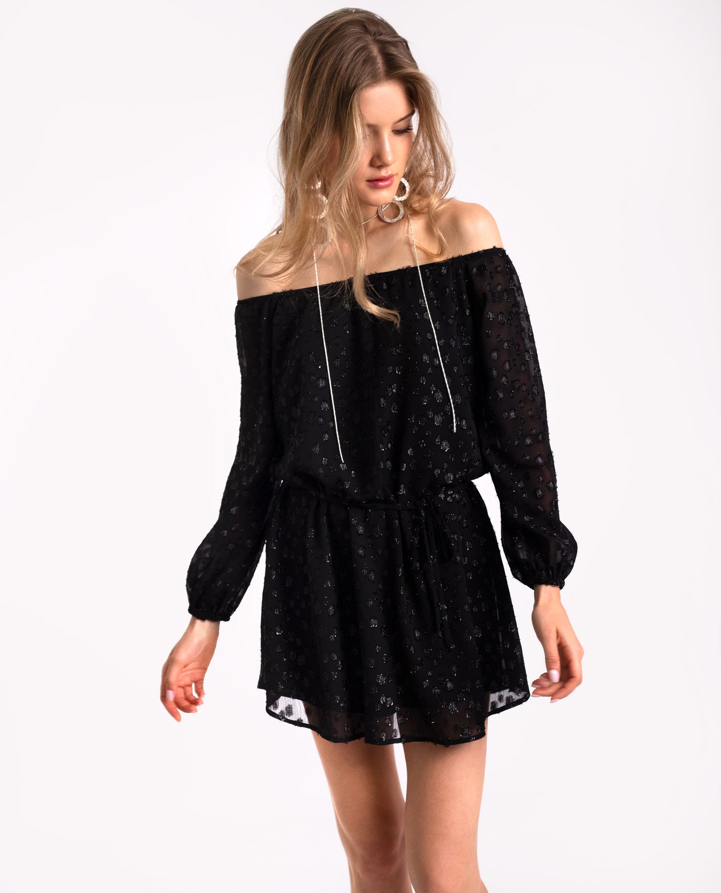 VESTIDO STARRY BLISS · NEGRO