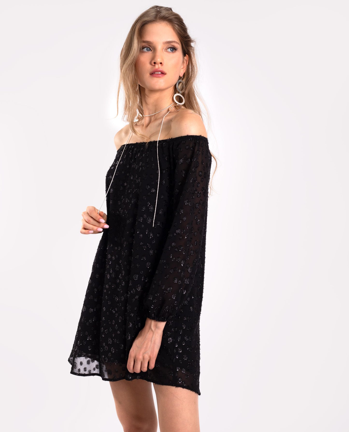 VESTIDO STARRY BLISS · NEGRO