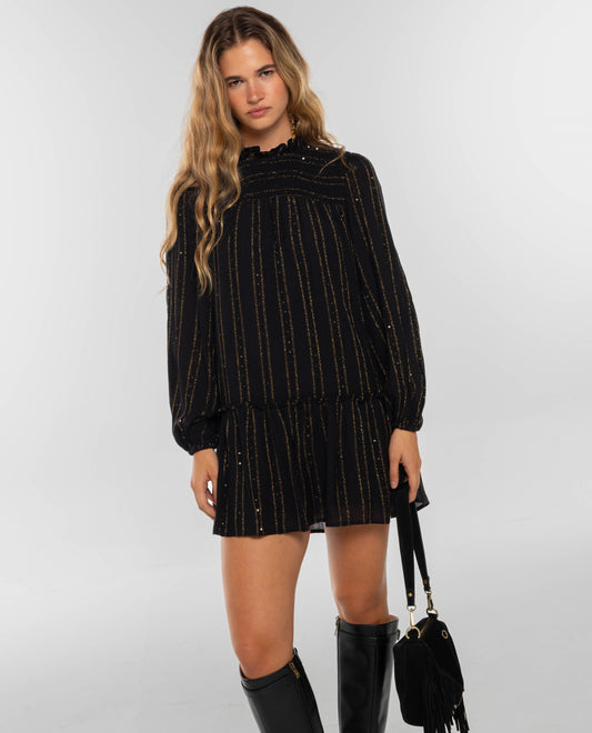 VESTIDO GLOW AVENUE · NEGRO